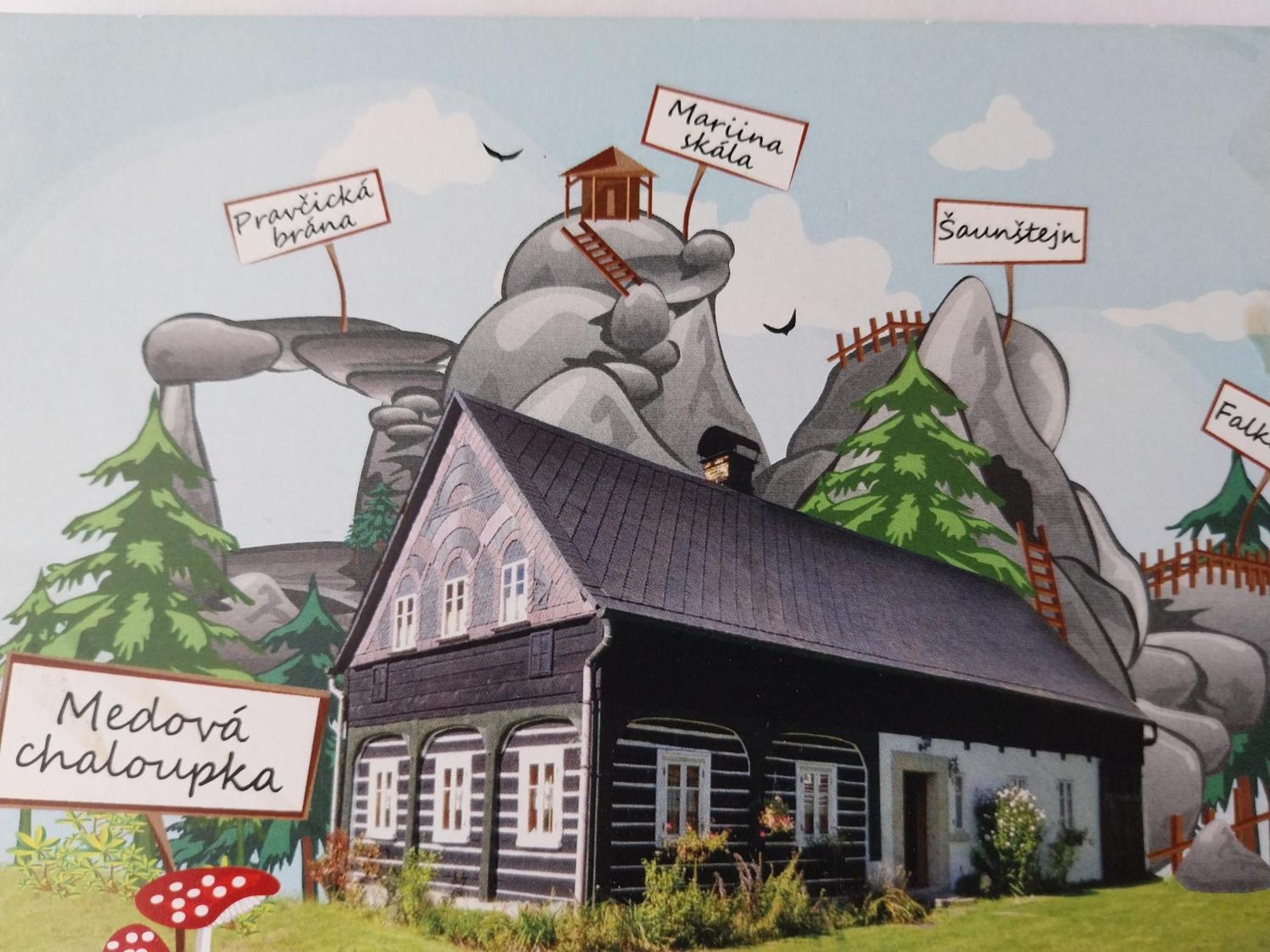 Medova Chaloupka Jetrichovice Ceske Svycarsko Jetřichovice Exterior foto